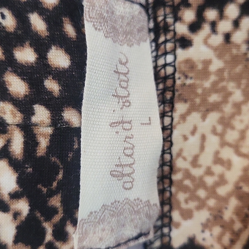 Altar'd State Flare Snake Print Flare Pants Leggings Sz L - Picture 6 of 13